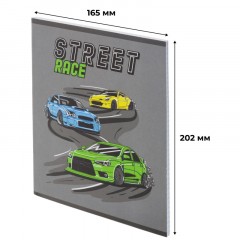 Тетрадь общая А5 48л №1School Street race,клет,скреп, ВД-лак Тетрадь общая А5 48л №1School Street race,клет,скреп, ВД-лак - фото 2