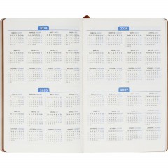 Ежедневник недатированный ATTACHE FLEX коричневый А5, 136 л. бежевый блок - фото 9