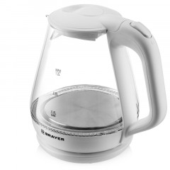 Чайник электрический BRAYER BR1063WH, 1630 Вт, 1,2 л, стекл.корп, термометр - фото 3