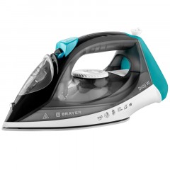 Утюг BRAYER BR4008,2400 Вт,керам,пар140 г/мин,антикапля,330 мл,верт.отпар