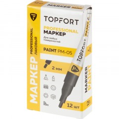 Маркер лаковый TOPFORT Paint 2 мм черный Маркер лаковый TOPFORT Paint 2 мм черный - фото 6