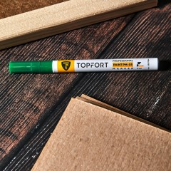 Маркер лаковый TOPFORT Paint 2 мм зеленый Маркер лаковый TOPFORT Paint 2 мм зеленый - фото 11