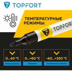 Маркер лаковый TOPFORT Paint 4 мм черный Маркер лаковый TOPFORT Paint 4 мм черный - фото 8