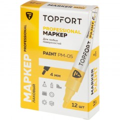 Маркер лаковый TOPFORT Paint 4 мм желтый Маркер лаковый TOPFORT Paint 4 мм желтый - фото 6