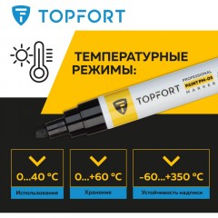 Маркер лаковый TOPFORT Paint 8 мм черный Маркер лаковый TOPFORT Paint 8 мм черный - фото 8