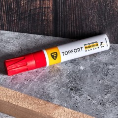 Маркер лаковый TOPFORT Paint 8 мм красный - фото 11
