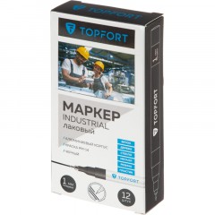 Маркер лаковый TOPFORT Industrial 1 мм черный Маркер лаковый TOPFORT Industrial 1 мм черный - фото 6