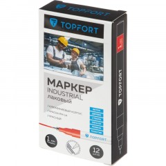 Маркер лаковый TOPFORT Industrial 1 мм красный Маркер лаковый TOPFORT Industrial 1 мм красный - фото 6