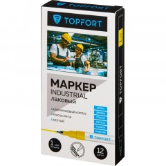 Маркер лаковый TOPFORT Industrial 2 мм желтый Маркер лаковый TOPFORT Industrial 2 мм желтый - фото 5