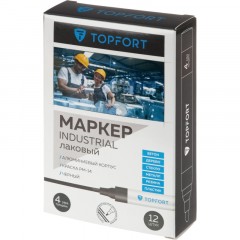 Маркер лаковый TOPFORT Industrial 4 мм черный Маркер лаковый TOPFORT Industrial 4 мм черный - фото 6