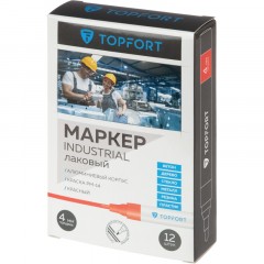 Маркер лаковый TOPFORT Industrial 4 мм красный Маркер лаковый TOPFORT Industrial 4 мм красный - фото 6