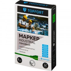 Маркер лаковый TOPFORT Industrial 4 мм зеленый Маркер лаковый TOPFORT Industrial 4 мм зеленый - фото 5