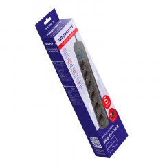 Сетевой фильтр Ippon BK-6-EU-5-10-B 5м (6 розеток) черный (1804812) Сетевой фильтр Ippon BK-6-EU-5-10-B 5м (6 розеток) черный (1804812) - фото 6