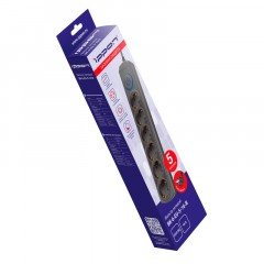 Сетевой фильтр Ippon BK-6-EU-5-16-B 5м (6 розеток) черный (1804850) Сетевой фильтр Ippon BK-6-EU-5-16-B 5м (6 розеток) черный (1804850) - фото 5