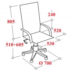 Кресло VT_EChair-555 TPU кожзам черный хром N Кресло VT_EChair-555 TPU кожзам черный хром N - фото 4