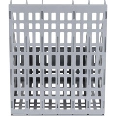 Лоток вертикальный для бумаг СТАММ сборный, 5 отделен, серый ЛТВ-63723/ЛТ84 - фото 2