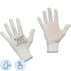 Перчатки защитные TOPFORT нейлоновые белые р. 8 (M)