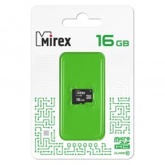 Карта памяти Mirex microSDHC 16Gb (class 10), шт (13612-MC10SD16) Карта памяти Mirex microSDHC 16Gb (class 10), шт (13612-MC10SD16) - фото 2