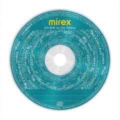 Носители информации CD-RW Mirex 700Mb 4x-12x в конверте 1/150 (UL121002A8C) - фото 2