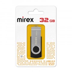 Флеш-память Mirex USB SWIVEL BLACK 32Gb (13600-FMURUS32 ) - фото 4