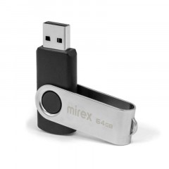 Флеш-память Mirex USB SWIVEL BLACK 64Gb (13600-FMURUS64 ) Флеш-память Mirex USB SWIVEL BLACK 64Gb (13600-FMURUS64 ) - фото 3