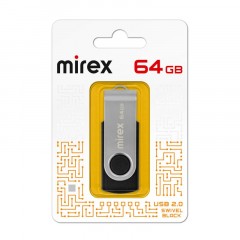 Флеш-память Mirex USB SWIVEL BLACK 64Gb (13600-FMURUS64 ) Флеш-память Mirex USB SWIVEL BLACK 64Gb (13600-FMURUS64 ) - фото 4
