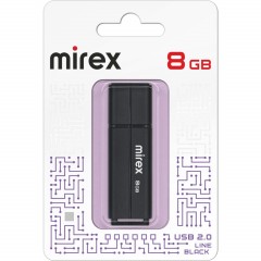 Флеш-память Mirex USB LINE BLACK 8Gb (13600-FMULBK08 ) - фото 3