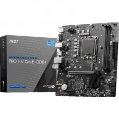 Материнская плата MSI PRO H610M-E DDR4, LGA 1700, Intel H610, mATX, Ret Материнская плата MSI PRO H610M-E DDR4, LGA 1700, Intel H610, mATX, Ret - фото 5