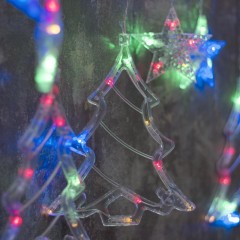 Гирлянда светодиодная Бахрома 2.4x0.9м Елки,IP20,138LED,мульт,8реж 2361709 Гирлянда светодиодная Бахрома 2.4x0.9м Елки,IP20,138LED,мульт,8реж 2361709 - фото 6