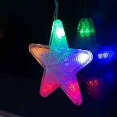 Гирлянда светодиодная Бахр 2.4x0.9м Звездочки,IP20,186LED,муль,8реж 4356973 Гирлянда светодиодная Бахр 2.4x0.9м Звездочки,IP20,186LED,муль,8реж 4356973 - фото 2