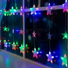 Гирлянда светодиодная Бахр 2.4x0.9м Звездочки,IP20,186LED,муль,8реж 4356973 Гирлянда светодиодная Бахр 2.4x0.9м Звездочки,IP20,186LED,муль,8реж 4356973 - фото 3