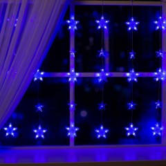 Гирлянда светодиодная Бахр 2.4x0.9м Звездочки,IP20,186LED,син,8реж 4356975 Гирлянда светодиодная Бахр 2.4x0.9м Звездочки,IP20,186LED,син,8реж 4356975 - фото 2