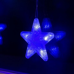 Гирлянда светодиодная Бахр 2.4x0.9м Звездочки,IP20,186LED,син,8реж 4356975 Гирлянда светодиодная Бахр 2.4x0.9м Звездочки,IP20,186LED,син,8реж 4356975 - фото 5