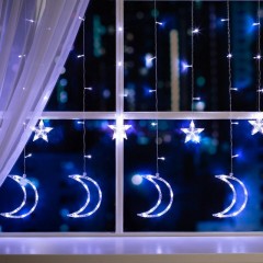 Гирлянда светодиодная Бахрома 2.7x0.9 м Месяц,IP20,138LED,бел,8 реж 4356980 Гирлянда светодиодная Бахрома 2.7x0.9 м Месяц,IP20,138LED,бел,8 реж 4356980 - фото 2