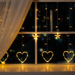 Гирлянда светодиодная Бахр 2.4x0.9м Сердце,IP20,186LED,теп бел,8реж 4356978 Гирлянда светодиодная Бахр 2.4x0.9м Сердце,IP20,186LED,теп бел,8реж 4356978 - фото 2
