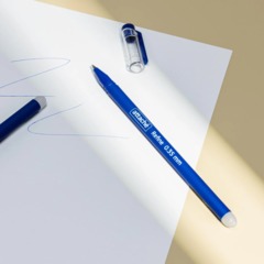 Ручка гелевая со стираем.черн. Attache Refine лин0,35мм,soft touch,синяя - фото 11
