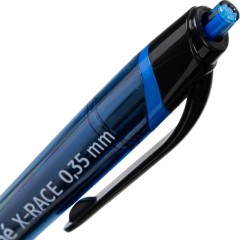 Ручка шариковая автомат. Attache X-Race лин 0,35мм масл, с манж,синяя - фото 3