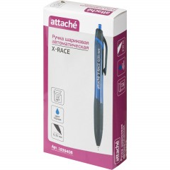 Ручка шариковая автомат. Attache X-Race лин 0,35мм масл, с манж,синяя - фото 5