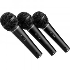 Микрофон Behringer XM1800S, набор из 3-х динамических микрофонов в кейсе Микрофон Behringer XM1800S, набор из 3-х динамических микрофонов в кейсе - фото 2