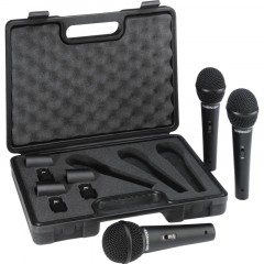 Микрофон Behringer XM1800S, набор из 3-х динамических микрофонов в кейсе Микрофон Behringer XM1800S, набор из 3-х динамических микрофонов в кейсе - фото 3
