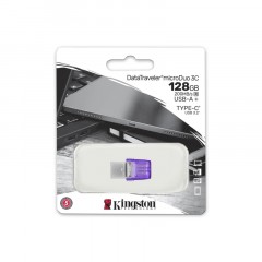 Флеш-память Kingston microDuo 3C G3, 128 Гб, USB 3.2 & USB Type-C и Type-A - фото 3