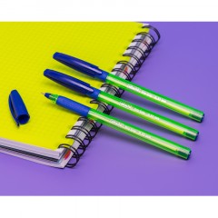 Ручка шариковая неавтомат. Attache Trio Grip, масл, син., зелен.корп Ручка шариковая неавтомат. Attache Trio Grip, масл, син., зелен.корп - фото 9