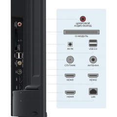 Телевизор Триколор H50U5500SA, SMART TV, 50&#039;, Ultra HD, 4K, черный - фото 6