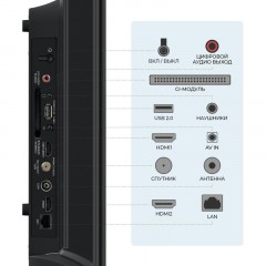Телевизор Триколор H32H5000SA, SMART TV, 32&#039;, черный - фото 6