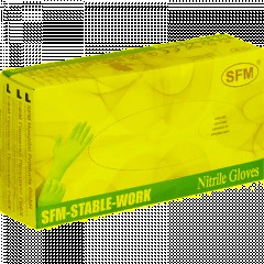Перчатки нитрил. н/о,текст,SFM (M) 50 пар/уп,фиолетово-голубые - фото 6