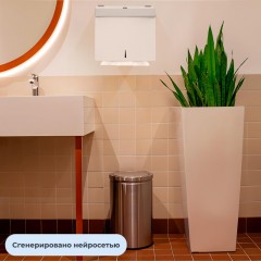 Диспенсер для полотенец лист V-слож металл_M-5823 - фото 8