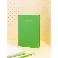 Ежедневник недатированный зеленый, А5 136 л., Do small things, ATTACHE - фото 2