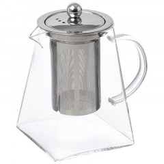 Чайник заварочный AROMA, объем 1 л, из боросиликатного стекла,105039 - фото 2