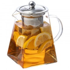 Чайник заварочный AROMA, объем 1 л, из боросиликатного стекла,105039 - фото 3