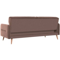 Диван 0MX_ХД Finsoffa HYGGE Relax 3,раскл.2подушки,тк.вел.Formula 225 корич - фото 4